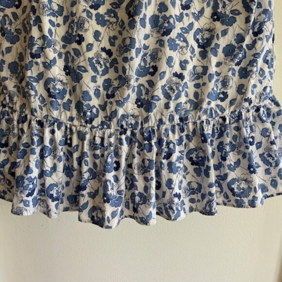 Ralph Lauren Blue Label Blue White Floral Ruffle Sundress 4T - Picture 5 of 15